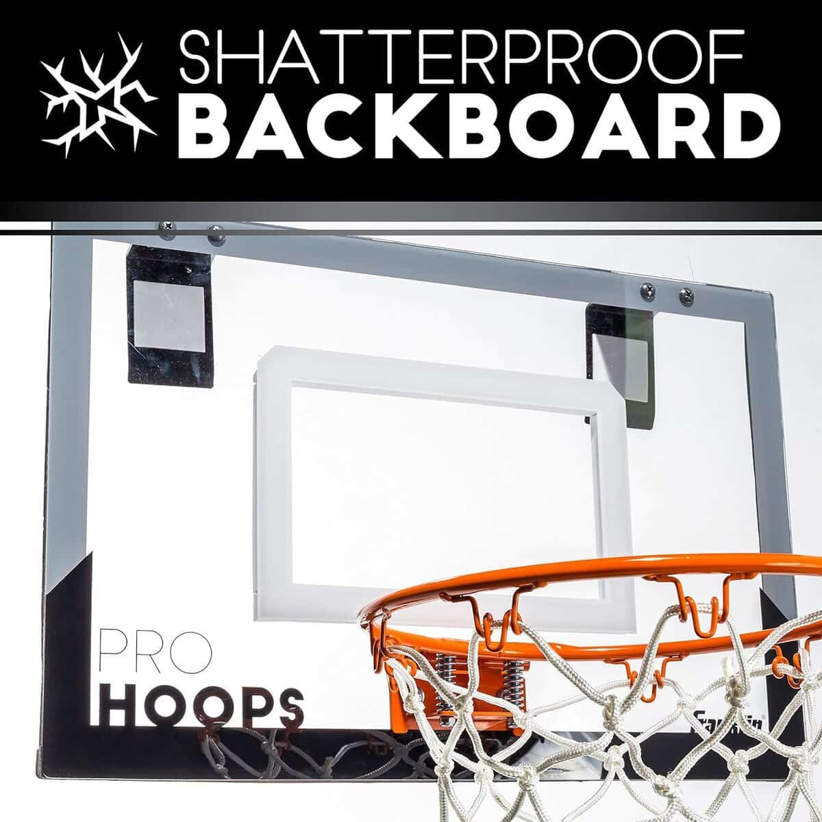 Amazon.com : Franklin Sports 54132X Over The Door Mini Basketball Hoop - Slam Dunk Approved - Shatter Resistant - Accessories Included : Sports  Outdoors