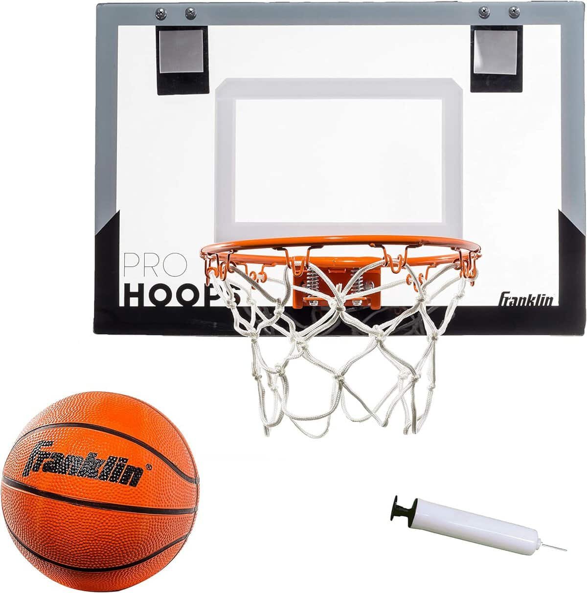 Amazon.com : Franklin Sports 54132X Over The Door Mini Basketball Hoop - Slam Dunk Approved - Shatter Resistant - Accessories Included : Sports  Outdoors