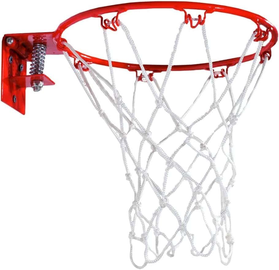 Home Decorative Mini Basketball Direct to Wall (NO Backboard Required) 9-inch Hoop with net. Bonus: 5 Mini Basketballs,Hand Pump and one Larger Ball for Passing Practice