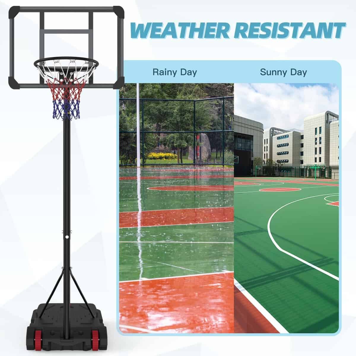 Amazon.com : Portable Basketball Hoop,5.5-7FT Adjustable Basketball Goal System,Weather-Resistant Backboard Stand System Kids Youth Adult for Indoor Outdoor (Basketball Hoop Portable) : Sports Outdoors Amazon.com : Portable Basketball Hoop,5.5-7FT Adjustable Basketball Goal System,Weather-Resistant Backboard Stand System Kids Youth Adult for Indoor Outdoor (Basketball Hoop Portable) : Sports Outdoors