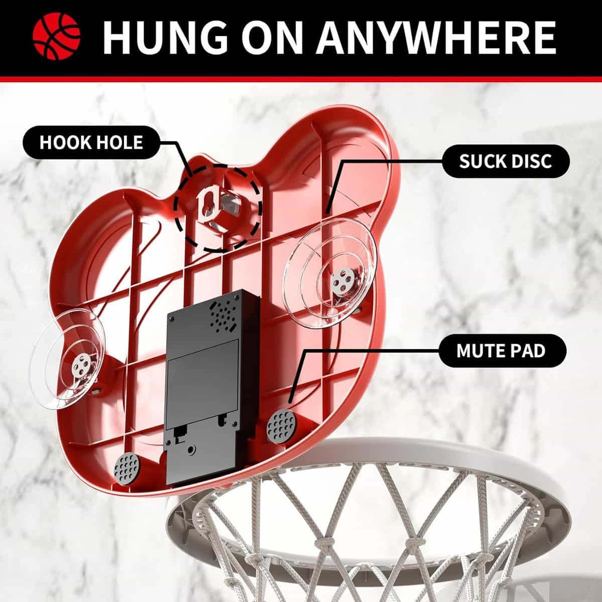 Bennol Toddlers Basketball Hoop Indoor Toys Gifts for 2 3 4 5 Year Old Boys Kids, Indoor Mini Basketball Hoop Toys for Toddlers Kids Boys Ages 1-3 2-4 3-5, Boy Toys 2 3 4 5 6 Year Olds Birthday Gifts