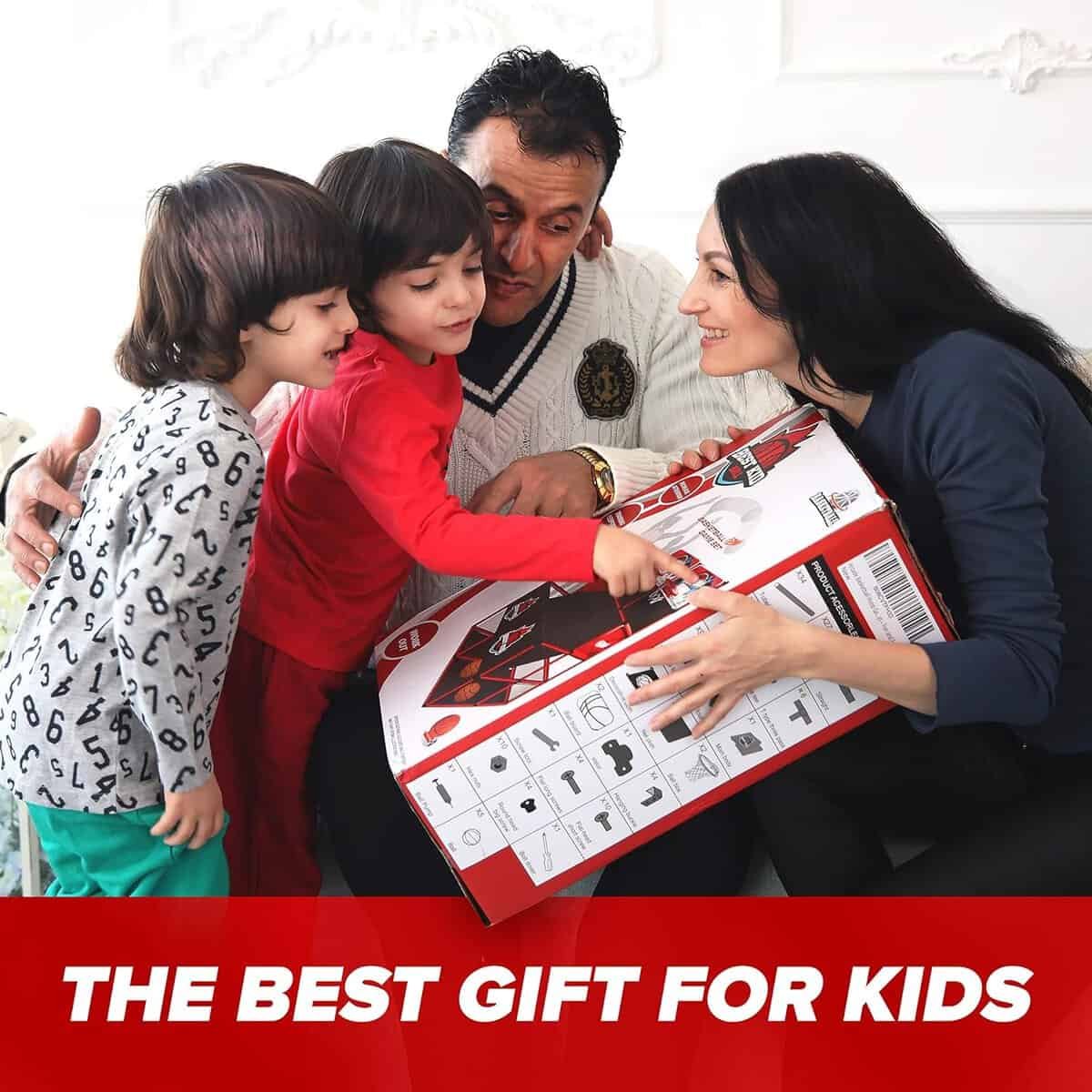 BESTKID BALL Kids Basketball Hoop Single Shot System Arcade Game Set: Indoor  Outdoor Sports Toys for Boys  Girls, Includes Ball  Shot Counter, Ideal Party Gifts for Little Athletes Ages 3-9.