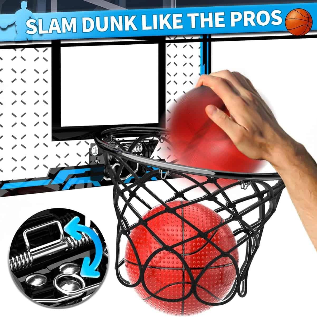 Doloowee Mini Basketball Hoop for Kids, Basketball Hoop Indoor with Lighted Electronic Scoreboard 4 Balls, Basketball Toys for 3 4 5 6 7 8 9 10 11 12 Year Old Boys Doloowee Mini Basketball Hoop for Kids, Basketball Hoop Indoor with Lighted Electronic Scoreboard 4 Balls, Basketball Toys for 3 4 5 6 7 8 9 10 11 12 Year Old Boys