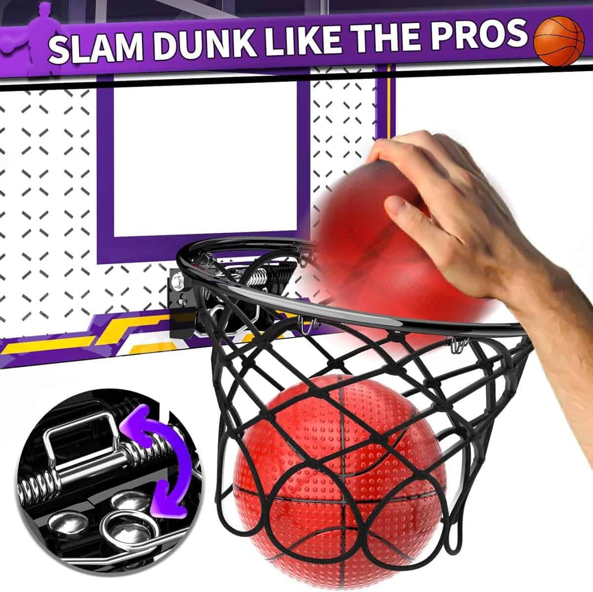 Doloowee Mini Basketball Hoop for Kids, Basketball Hoop Indoor with Lighted Electronic Scoreboard 4 Balls, Basketball Toys for 3 4 5 6 7 8 9 10 11 12 Year Old Boys Doloowee Mini Basketball Hoop for Kids, Basketball Hoop Indoor with Lighted Electronic Scoreboard 4 Balls, Basketball Toys for 3 4 5 6 7 8 9 10 11 12 Year Old Boys