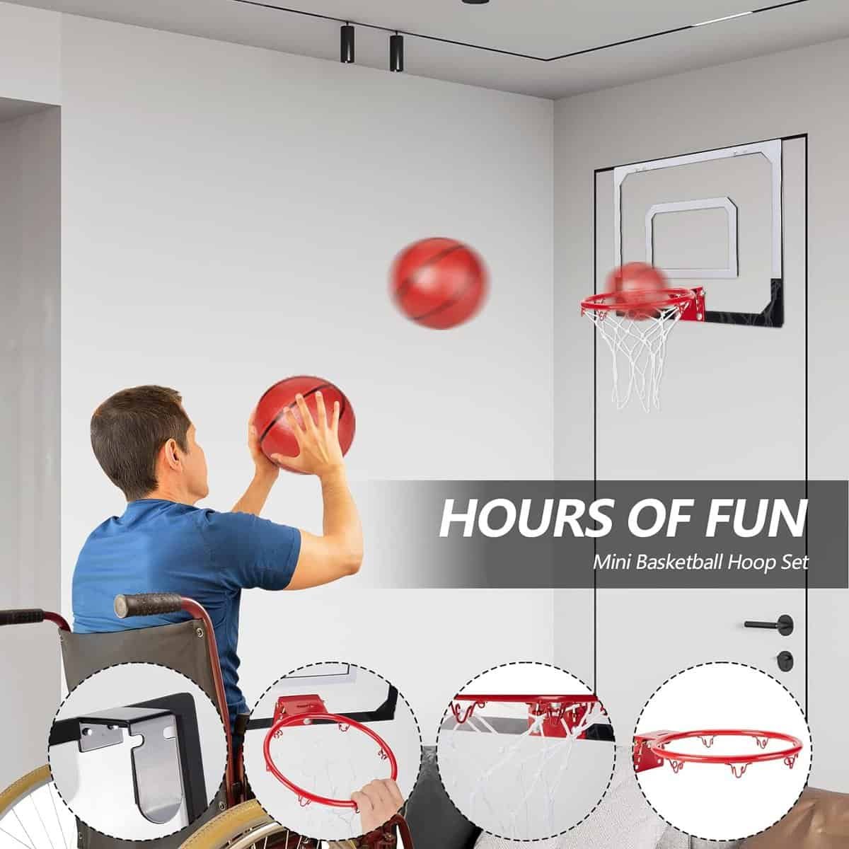 Indoor Basketball Hoop,Mini Door Basketball Hoop Over The Door Basketball Hoop,Indoor Basketball Hoop for Kids and Adults Mini Basketball Hoop Indoor Basketball Hoop,Mini Door Basketball Hoop Over The Door Basketball Hoop,Indoor Basketball Hoop for Kids and Adults Mini Basketball Hoop