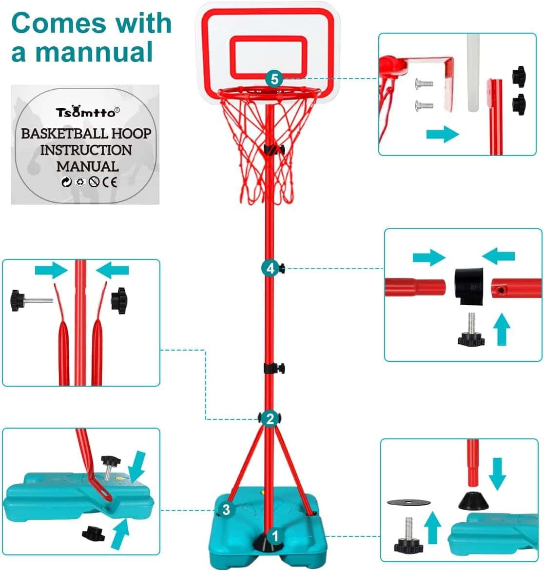 Kids Basketball Hoop Adjustable Height Review