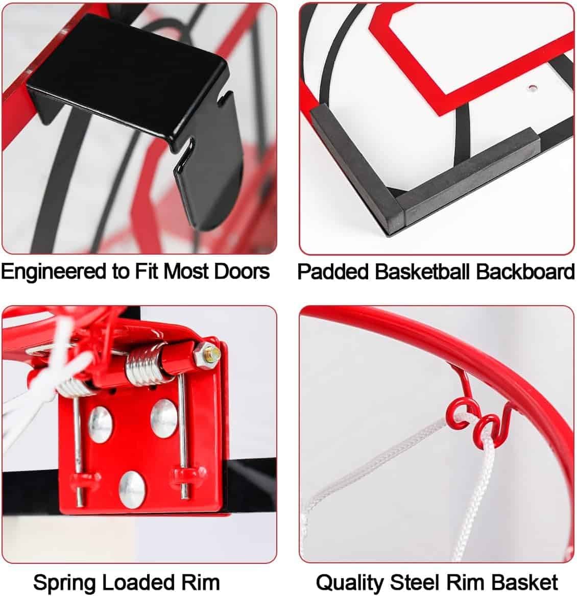 Meland Basketball Hoop Indoor - Mini Basketball Hoop for Door with 4 Balls Air Pump, Basketball Gifts for 5,6,7,8,9,10,11,12 Year Old Boys Toys Teen Kids Meland Basketball Hoop Indoor - Mini Basketball Hoop for Door with 4 Balls Air Pump, Basketball Gifts for 5,6,7,8,9,10,11,12 Year Old Boys Toys Teen Kids