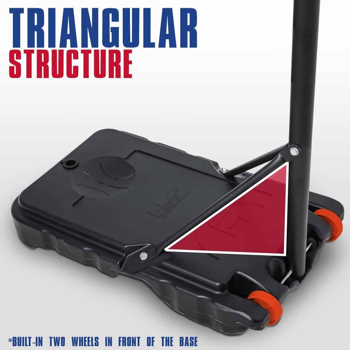 MoNiBloom Basketball Hoop Portable Height Adjustable Basketball Hoop Stand, 29 Backboard Basketball Goals Indoor Outdoor Garage, 5 to 7 Ft Adjustable Height Basketball Hoop for Youth Use, Black