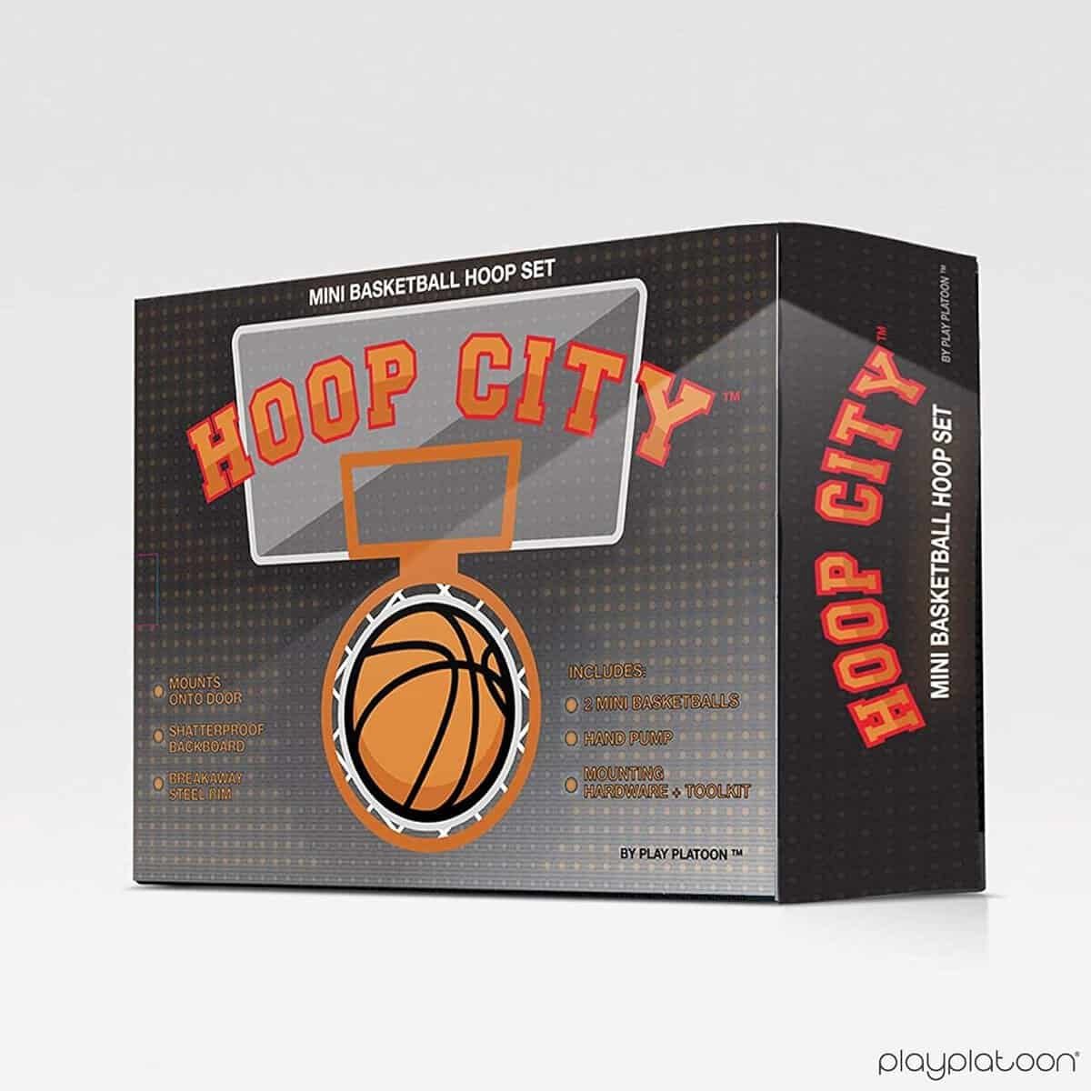 Play Platoon Mini Basketball Hoop for Door - 16 x 12 Inch Bedroom Basketball Hoop Indoors Set