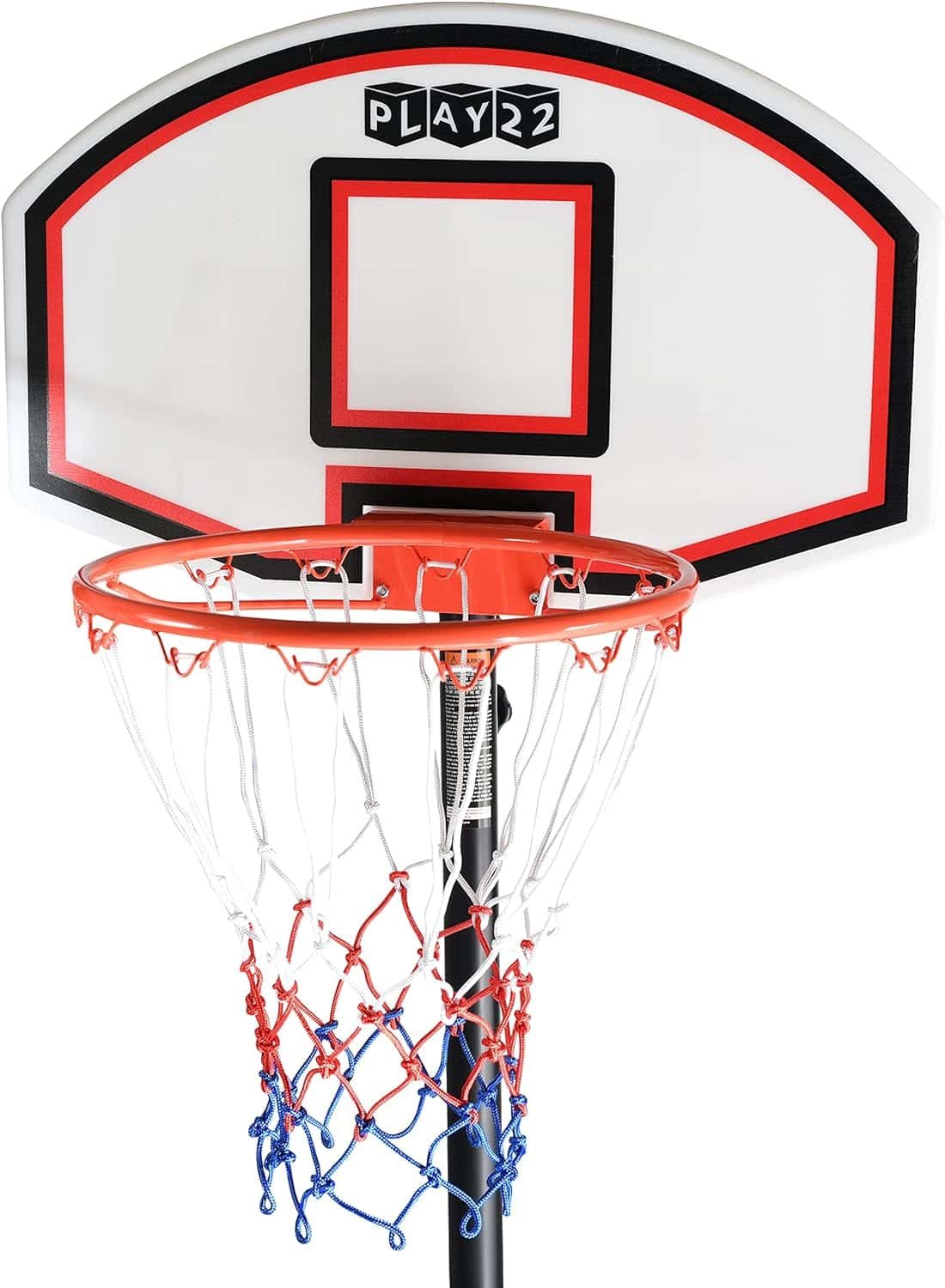 Play22 Kids Adjustable Basketball Hoop Height 5-7 FT - Portable Basketball Hoop for Kids Teenagers Youth and Adults with Stand Backboard Wheels Fillable Base - Basketball Goals Indoor Outdoor Play Play22 Kids Adjustable Basketball Hoop Height 5-7 FT - Portable Basketball Hoop for Kids Teenagers Youth and Adults with Stand Backboard Wheels Fillable Base - Basketball Goals Indoor Outdoor Play