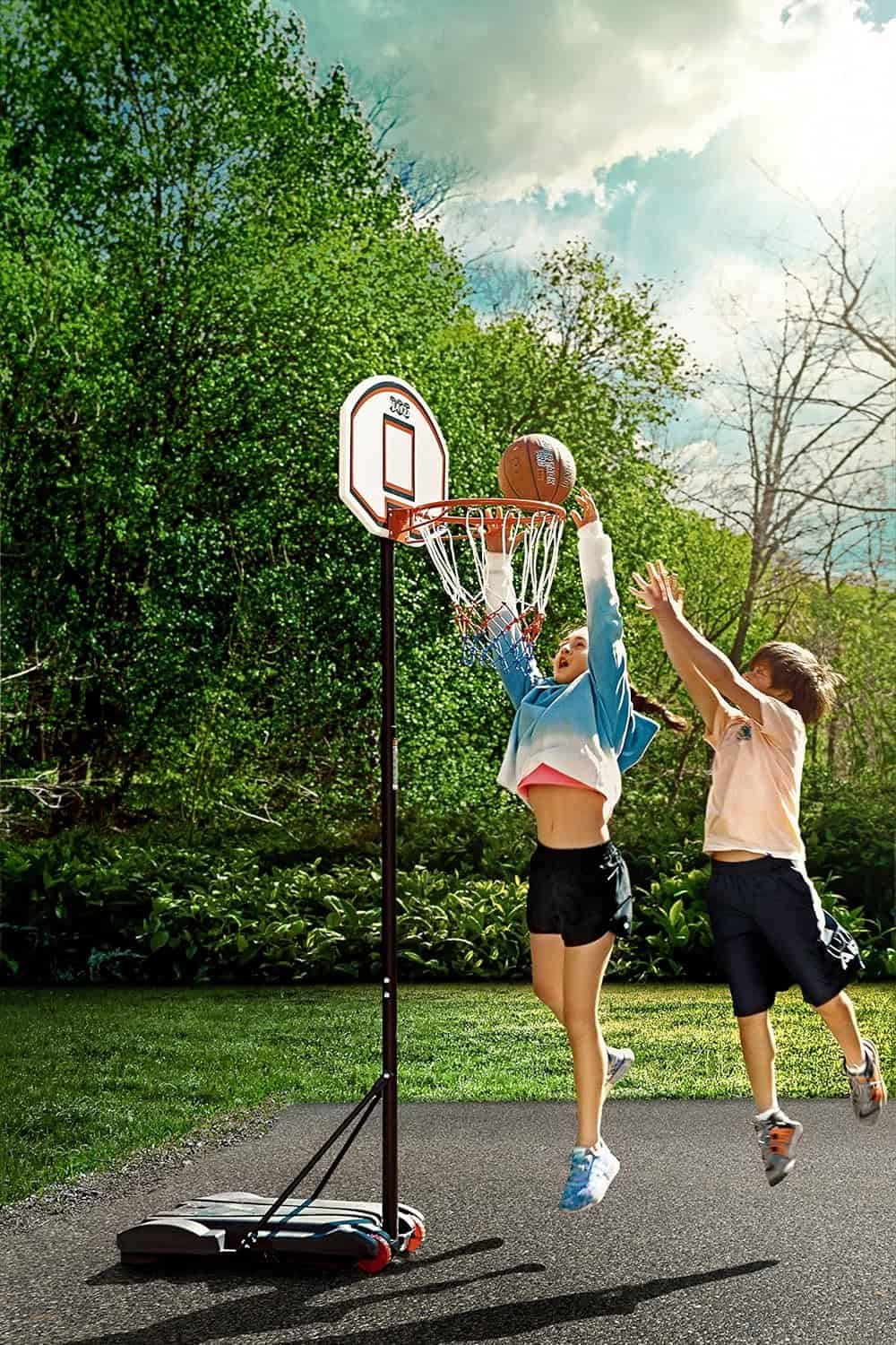 Play22 Kids Adjustable Basketball Hoop Height 5-7 FT Review