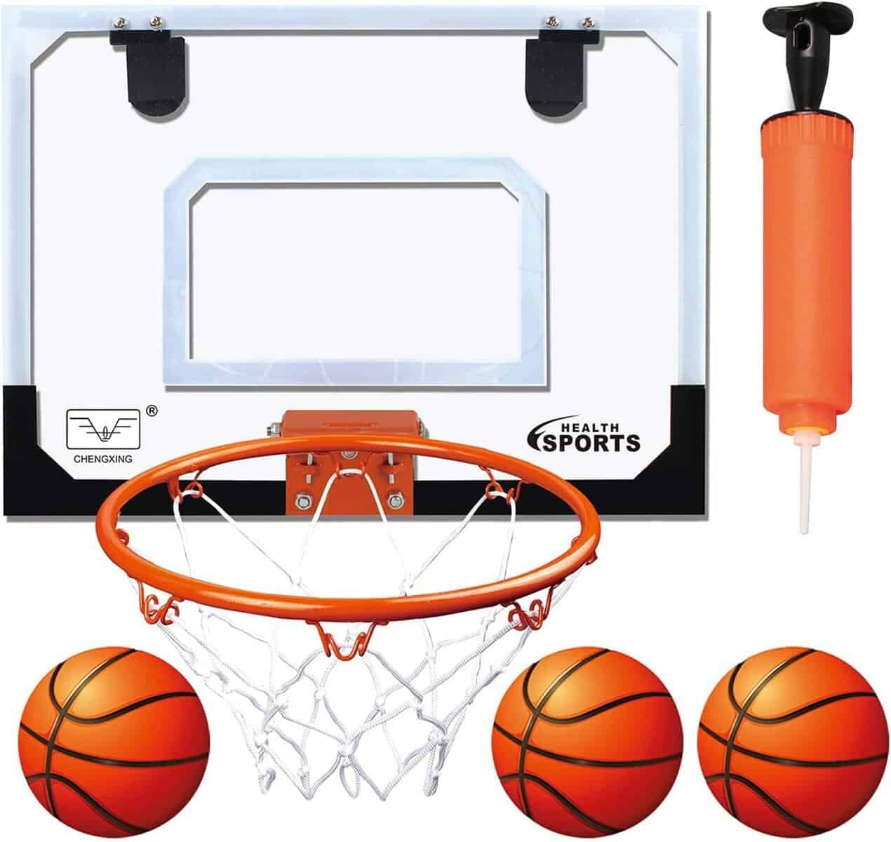 Indoor Mini Basketball Hoop for Kids Toddler Basketball All Accessories with 3 Balls Basketball Toys with Balls Gifts for Boys