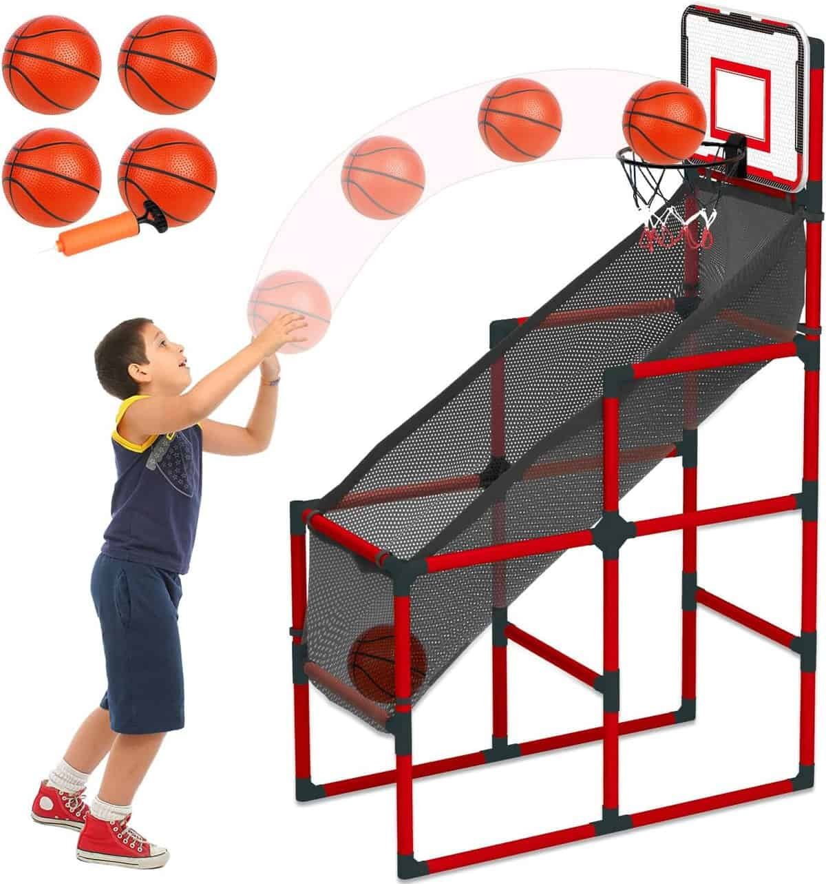 TOY Life - Toddler Basketball Hoop Indoor, Kids Indoor Basketball Hoop, Arcade Basketball Game, Kids Basketball Hoop, Pop A Party Shot Basketball Game - Basketball Toys Adjustable TOY Life - Toddler Basketball Hoop Indoor, Kids Indoor Basketball Hoop, Arcade Basketball Game, Kids Basketball Hoop, Pop A Party Shot Basketball Game - Basketball Toys Adjustable
