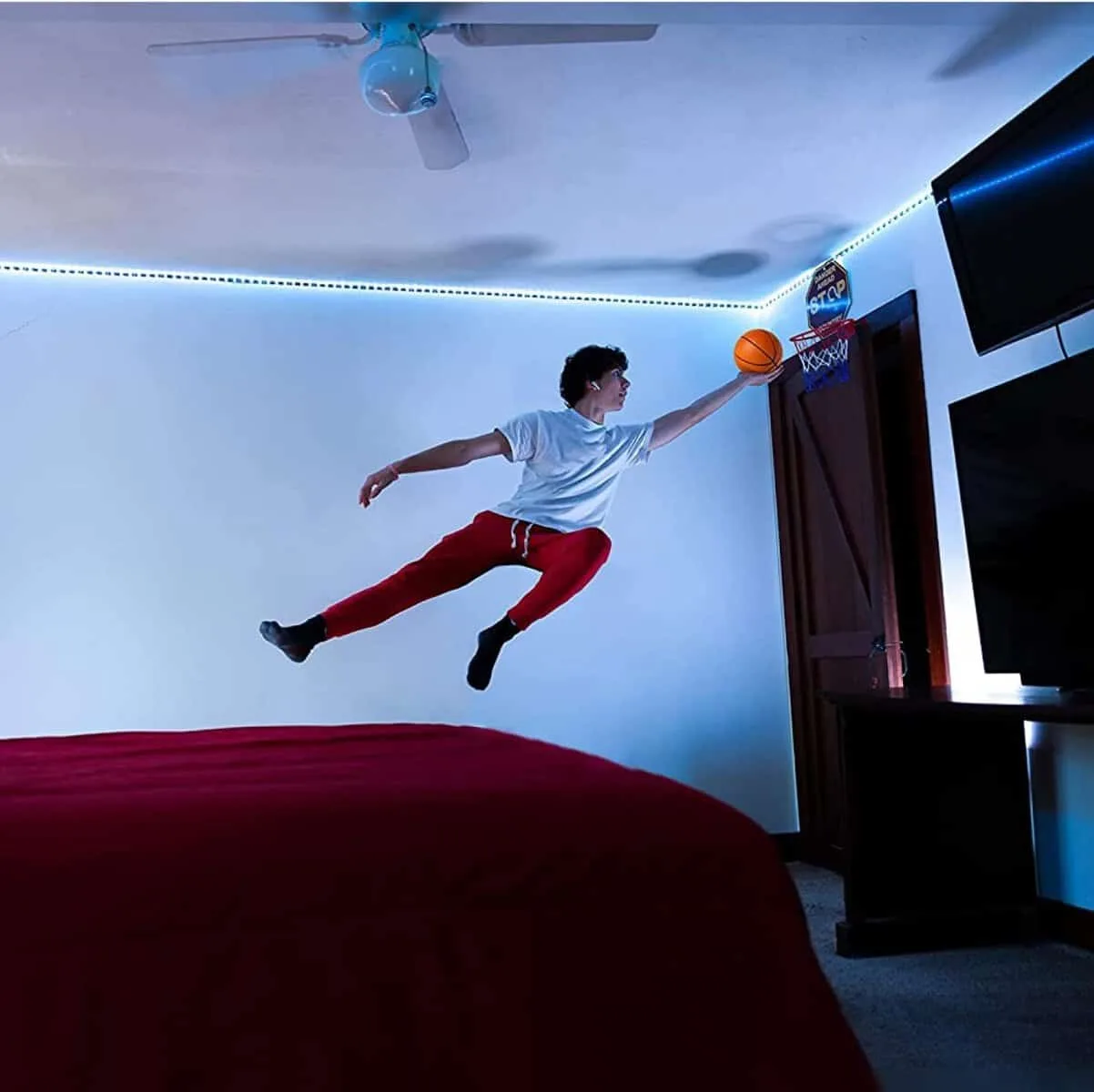 Botabee SKLZ Pro Mini Basketball Hoop - Basketball Hoop for Kids - Indoor Hoop Basketball Set - Safe  Soft Foam - Quiet Bounce Basketball Hoop Ages - 5 Foam Mini Basketball 2 Pack