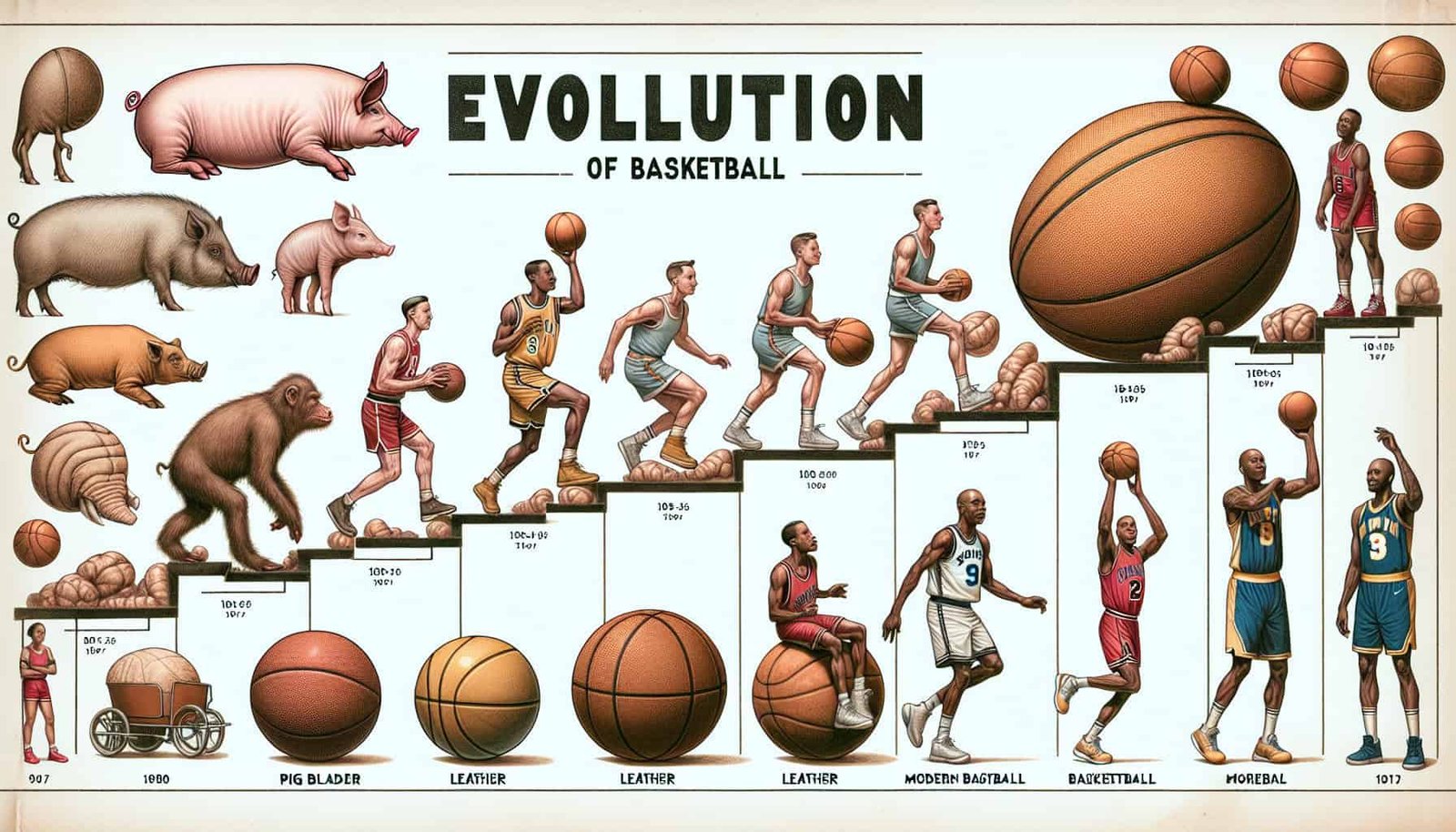 What Are The Materials Used In Early Basketballs Compared To Todays? What Are The Materials Used In Early Basketballs Compared To Todays?