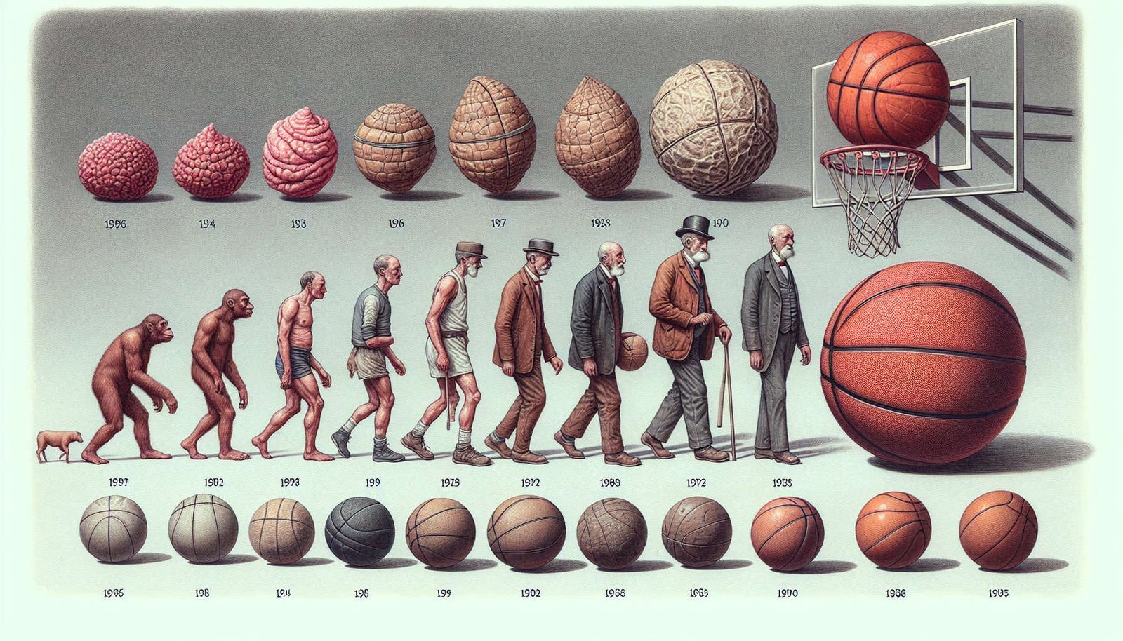 What Are The Materials Used In Early Basketballs Compared To Todays? What Are The Materials Used In Early Basketballs Compared To Todays?