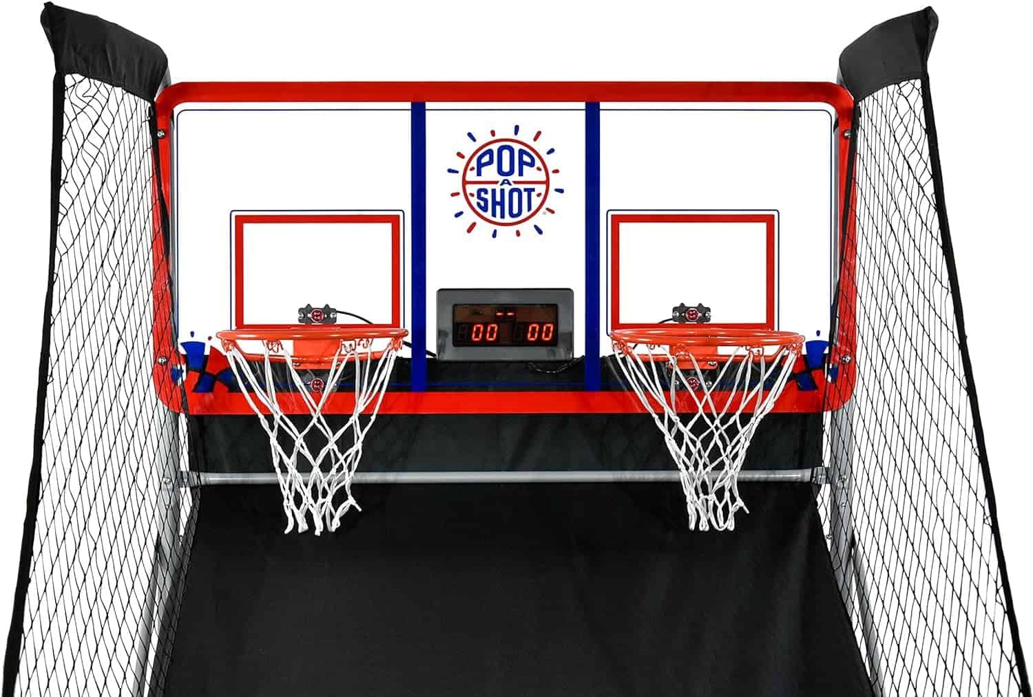 Pop-A-Shot - Indoor/Outdoor Dual Shot | Arcade Basketball Fun, Inside or Out | Sensor Scoring | 16 Game Modes | 7 Balls | Foldable Storage l for All Players