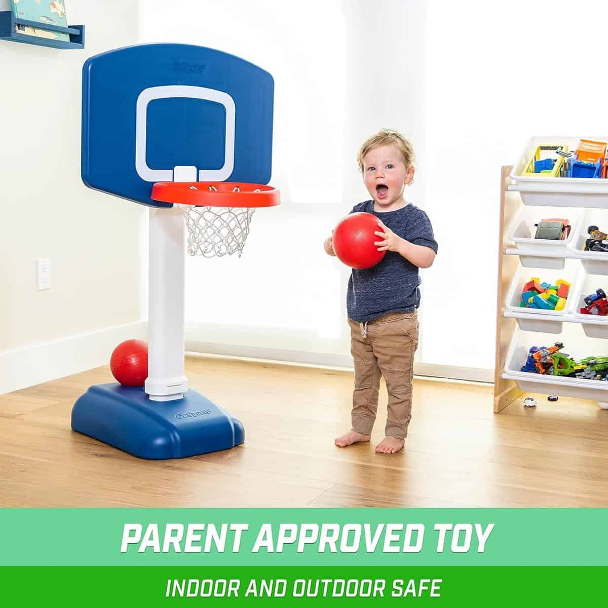 GoSports 6 Inch Replacement Balls for Little Tikes, GoSports Tot Shot, and Other Childrens Basketball Hoops – Soft 3 Pack Toddler Basketballs with Pump