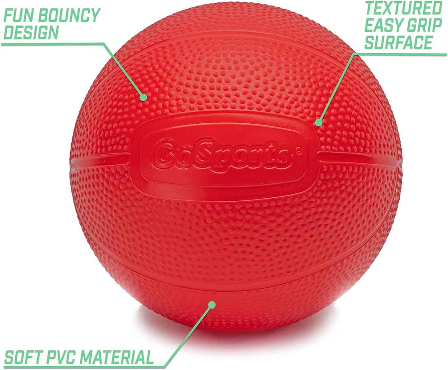 GoSports 6 Inch Replacement Balls for Little Tikes, GoSports Tot Shot, and Other Childrens Basketball Hoops – Soft 3 Pack Toddler Basketballs with Pump