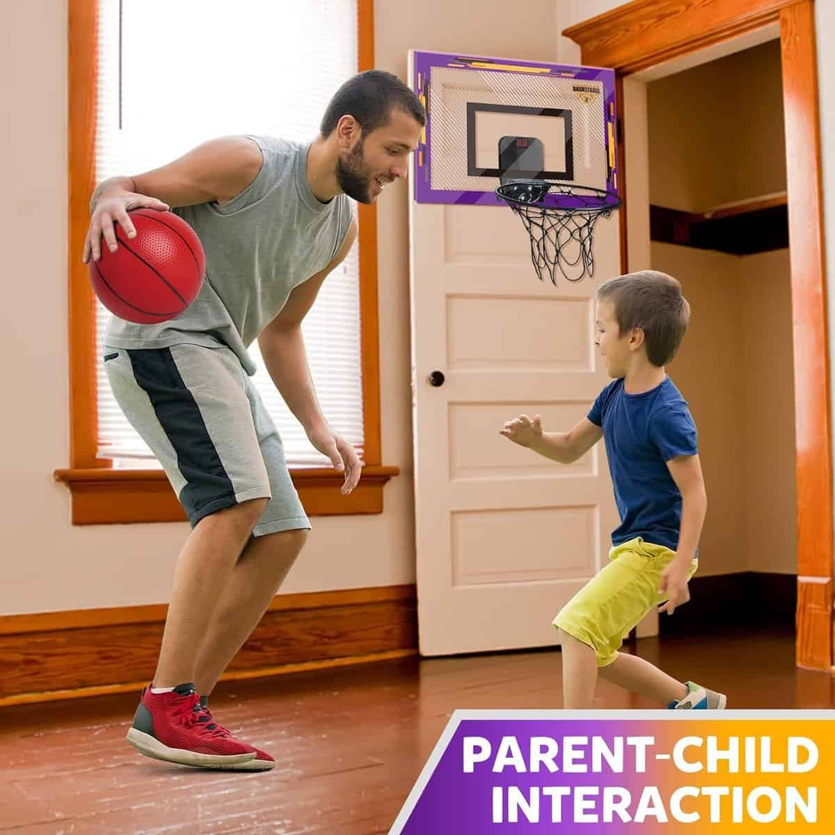 Pro Mini Basketball Hoop Indoor with Electronic Scoreboard for Kids Toddlers,Over The Door Basketball Hoop with 3 Balls, Family Sport Game for Home Office Room,Portable Hoop Toy for Boys Girls Teens Pro Mini Basketball Hoop Indoor with Electronic Scoreboard for Kids Toddlers,Over The Door Basketball Hoop with 3 Balls, Family Sport Game for Home Office Room,Portable Hoop Toy for Boys Girls Teens