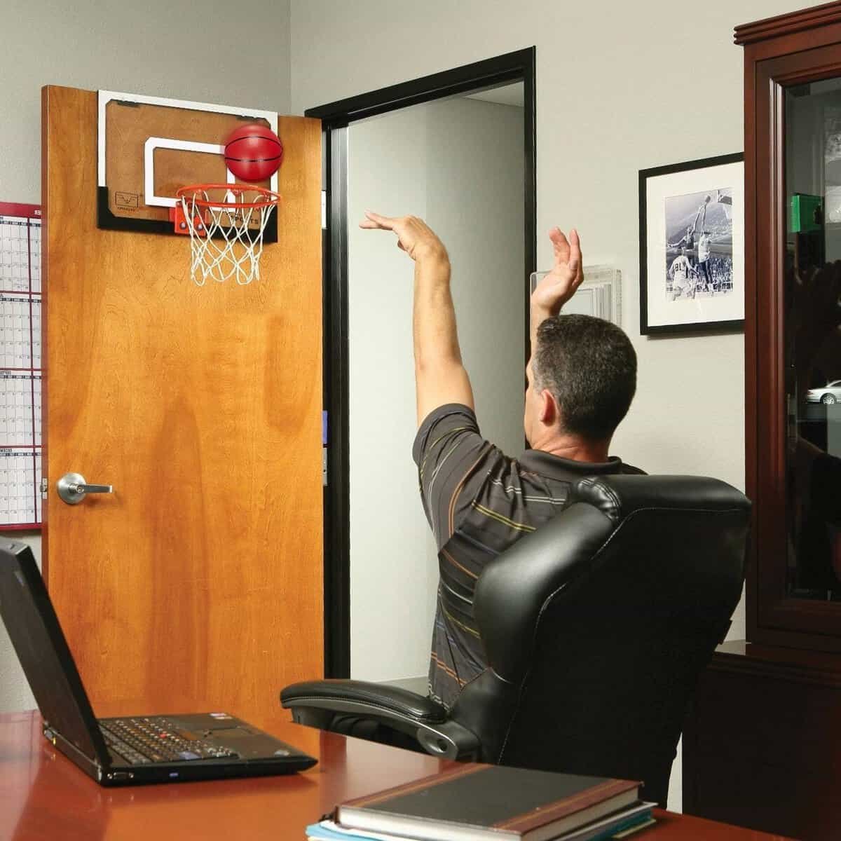 Larger Indoor Basketball Hoop with 9 Large Dunk Rim for Kids and Adults, Over The Door Basketball Hoop for Bedroom with 3 Rubber Small 6 Basketball Sport Toy Gifts Larger Indoor Basketball Hoop with 9 Large Dunk Rim for Kids and Adults, Over The Door Basketball Hoop for Bedroom with 3 Rubber Small 6 Basketball Sport Toy Gifts