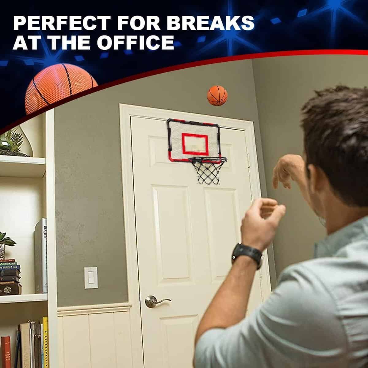 TOY Life Basketball Hoop Indoor Basketball Hoop for Kids Over The Door Basketball Hoop Room Office Mini Hoop Basketball Hoop Indoor Kids Teens Adults Basketball Toy Basketball Goal with 4 Balls TOY Life Basketball Hoop Indoor Basketball Hoop for Kids Over The Door Basketball Hoop Room Office Mini Hoop Basketball Hoop Indoor Kids Teens Adults Basketball Toy Basketball Goal with 4 Balls