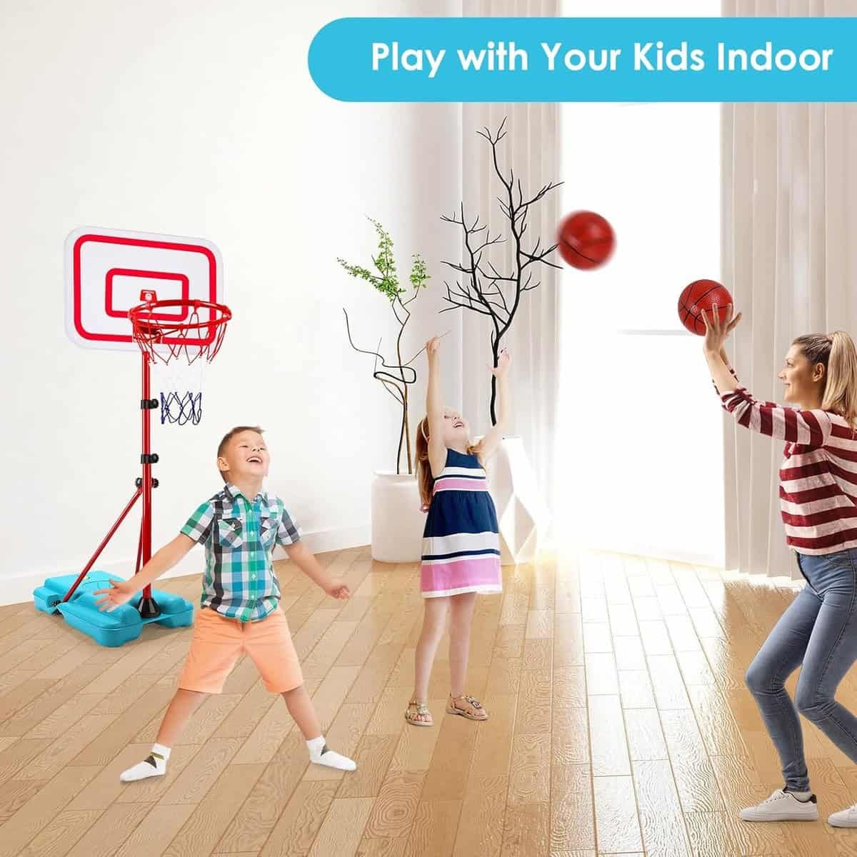 AOKESI Kids Basketball Hoop with 3 Balls Adjustable Height 2.9 ft-6.2 ft, Mini Basketball Hoop Stand Kids Indoor Outdoor Toy Play Backyard Outside Toys for Boys Girls Age 3 4 5 6 7 8 Gift AOKESI Kids Basketball Hoop with 3 Balls Adjustable Height 2.9 ft-6.2 ft, Mini Basketball Hoop Stand Kids Indoor Outdoor Toy Play Backyard Outside Toys for Boys Girls Age 3 4 5 6 7 8 Gift
