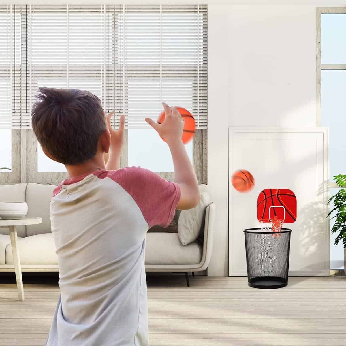 Honoson 3 Sets Indoor Trash Can Basketball Game Set Includes 3 Mini Clip on Basketball Hoop with Backboard 6 Inflatable Ball 3 Pump Kid Adult Office Decompression Toy Gift Honoson 3 Sets Indoor Trash Can Basketball Game Set Includes 3 Mini Clip on Basketball Hoop with Backboard 6 Inflatable Ball 3 Pump Kid Adult Office Decompression Toy Gift