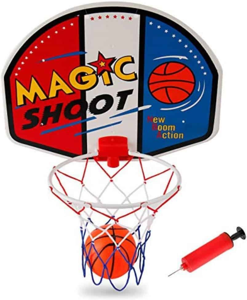 Mydio Mini Basketball Hoop Set with Ball and Pump,Over The Door Mount Shatterproof Backboard,Basketball System for Kids and Adult Mydio Mini Basketball Hoop Set with Ball and Pump,Over The Door Mount Shatterproof Backboard,Basketball System for Kids and Adult