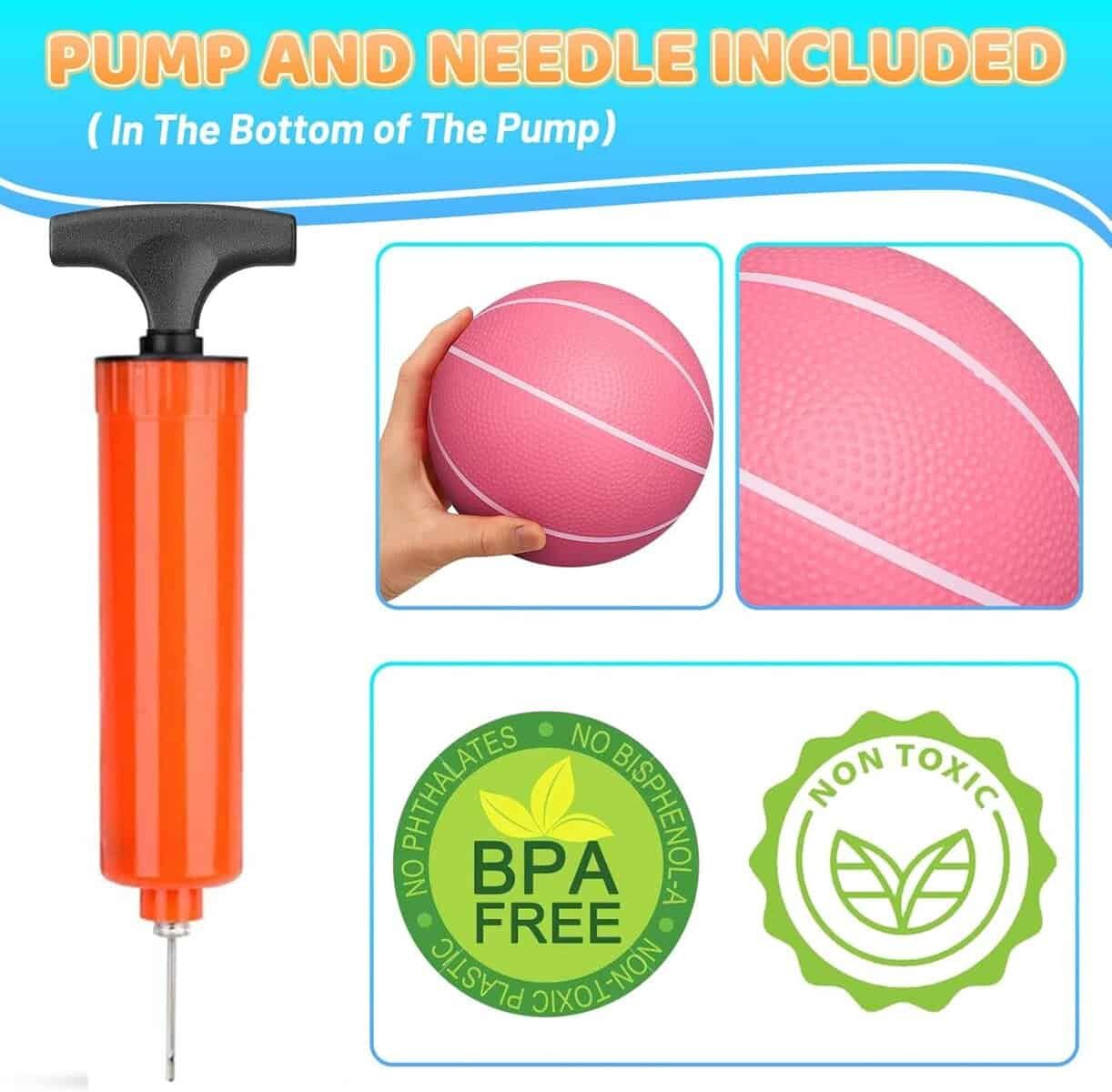 Mini Basketball for Indoor Mini Basketball Hoop, 7 Soft Rubber Replacement Basketballs Toy for Kids Adults, Pool Beach Ball for Outdoor Inflatable Pool Beach Game Mini Basketball for Indoor Mini Basketball Hoop, 7 Soft Rubber Replacement Basketballs Toy for Kids Adults, Pool Beach Ball for Outdoor Inflatable Pool Beach Game